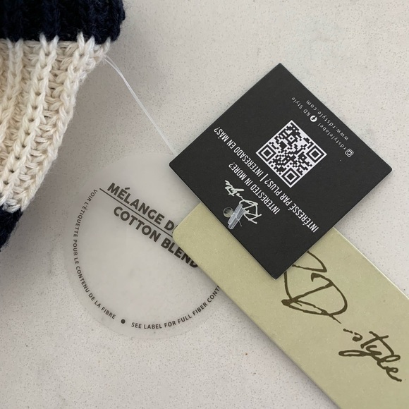 Striped Half-Zip Knit Sweater - Picture 6 of 6